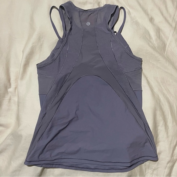 Lululemon Fresh In Mesh Dusky Lavender Tank Top Size 4 - Picture 11 of 12